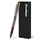 SMOOTHERPRO Bolt Action Pen Solid Brass Ballpoint Pen Compatible with Pilot G2 Refill Weighted Heavy Pen for Tremor Parkinson Arthritic Hand Plated Vintage Retro BlackRG335