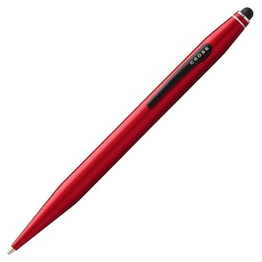 Cross Tech2 Refillable Ballpoint Pen Medium Ballpen With Stylus Includes Premium Gift Box Metallic Red