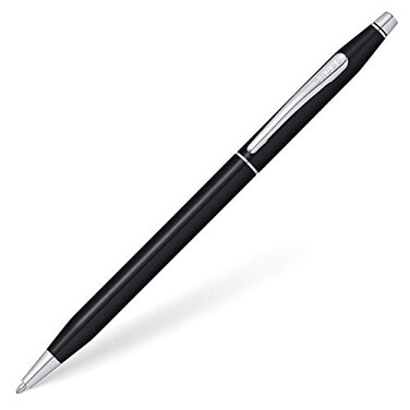 Cross Classic Century Black Lacquer Ballpoint Pen Refillable Pen for Effortless Writing Black Ink Durable Construction Premier Distinctive Look GiftReady