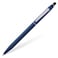 Cross Click Blue Lacquer Ballpoint Pen with Chrome Appointments and Bonus Slim Gel Refill