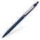 Cross Click Blue Lacquer Ballpoint Pen with Chrome Appointments and Bonus Slim Gel Refill