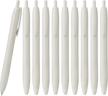 &auml;&cedil;&permil;&egrave;&eacute;&permil;&rsaquo;&ccedil;&shy;&dagger; Uni Jetstream Single Ballpoint Pen Equipped with 05mm Lite Touch Ink Black Shell White SXNLS051 Set of 10
