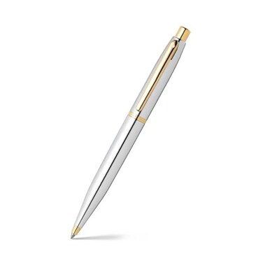 Sheaffer VFM Chrome Ballpoint Pen with Gold Tone Appointments
