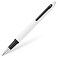 Sheaffer VFM Glossy White Lacquer wMatte Black Powder Coated Appointments and Fine Nib Fountain Pen