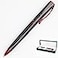Monteverde Impressa Ballpoint Pen Gun Metal with Red Trim Refillable with Parker Style Refills Premium Writing Instrument