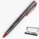 Monteverde Impressa Ballpoint Pen Gun Metal with Red Trim Refillable with Parker Style Refills Premium Writing Instrument