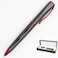 Monteverde Impressa Ballpoint Pen Gun Metal with Red Trim Refillable with Parker Style Refills Premium Writing Instrument