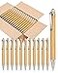 lyforx 100pcs Bamboo Pens Bulk Wooden Bamboo Pens Engraving Wooden Ballpoint Pen Customizable Gift Pen Bulk