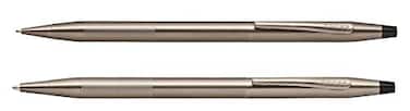 Cross Classic Century Refillable Ballpoint Pen and 07mm Pencil Set Includes Premium Gift Box Titanium Grey MicroKnurl