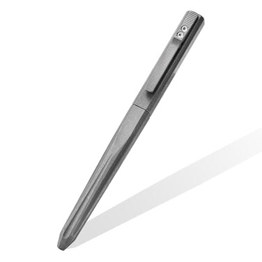 Hamans Titanium Ballpoint Writing Pen Side Press Push Clip Retractable 528 with Pocket Clip Refillable Compact Size