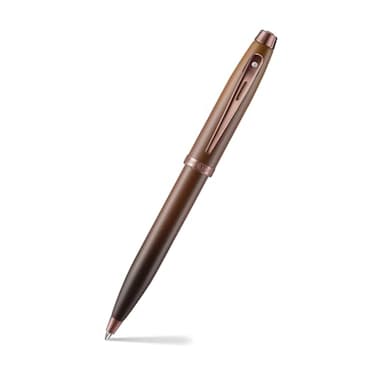 Sheaffer 100 9374 Coffee Edition Matt Brown Pen with Regal Brown PVD Signature Gold Trims Ballpoint