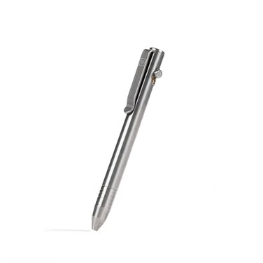 BIG IDEA DESIGN Base Line Bolt Action Pen Titanium Raw