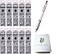 ACEPORTE Uni Jetstream EDGE 028mm Oilbased Ballpoint Pen White Red Body 10 Black Refills Sticky Notes Value Set