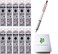 ACEPORTE Uni Jetstream EDGE 028mm Oilbased Ballpoint Pen White Red Body 10 Black Refills Sticky Notes Value Set