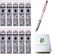 ACEPORTE Uni Jetstream EDGE 028mm Oilbased Ballpoint Pen White Red Body 10 Black Refills Sticky Notes Value Set