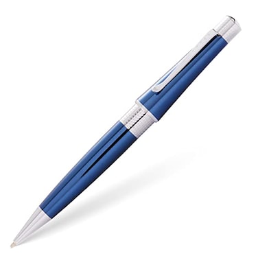 Cross Beverly Refillable Ballpoint Pen Medium Ballpen Includes Premium Gift Box Translucent Cobalt Blue Lacquer