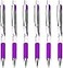 Zebra Pen Classic ZGrip Flight Ballpoint Pens 12mm Bold Nib Pack of 6 in Envelope Gift Packaging Purple