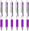 Zebra Pen Classic ZGrip Flight Ballpoint Pens 12mm Bold Nib Pack of 6 in Envelope Gift Packaging Purple