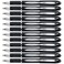 Uni-Ball Jetstream Stick Ballpoint Pen Bold 1mm Black Ink Black Barrel 1Dozen