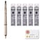 amazdone uni Jetstream Edge 028mm OilBased Ballpoint Pen Champagne Gold Body SXN10032825Jetstream Edge 028mm Ballpoint Pen RefillsSXR20328 Black 5 Refills Set and Sticky Notes