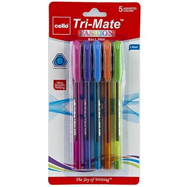 Cello TriMate Pen Assorted 125 Per Pack
