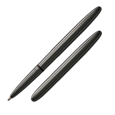 Fisher Space Pen Dark Matter Black Titanium Nitride Bullet Pen Pressurized Ballpoint Pen Compact Size Writes Upside Down Extreme Temperatures Black Ink Medium Point Gift Box Made in USA