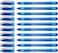Schneider Slider Memo XB Extra Broad Ballpoint Pen 14 mm Light Blue Barrel Blue Ink Box of 10 Pens 150203