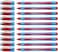 Schneider Slider Memo XB Extra Broad Ballpoint Pen 14 mm Light Blue Barrel Red Ink Box of 10 Pens 150202