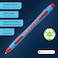 Schneider Slider Memo XB Extra Broad Ballpoint Pen 14 mm Light Blue Barrel Red Ink Box of 10 Pens 150202