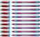 Schneider Slider Memo XB Extra Broad Ballpoint Pen 14 mm Light Blue Barrel Red Ink Box of 10 Pens 150202