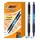 BIC Soft Feel Retractable Ballpoint Pen10 mm Medium Point Bulk School Supplies for Students and Teachers NoSlip Grip 36Count in Black Blue