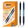 BIC Soft Feel Retractable Ballpoint Pen10 mm Medium Point Bulk School Supplies for Students and Teachers NoSlip Grip 36Count in Black Blue
