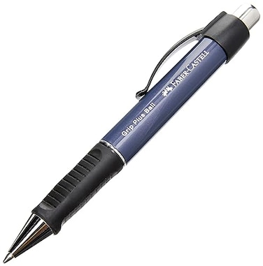 Faber-Castell FABERCASTELL Grip Plus Ball 140732 ballpoint pen refill M blue metallic barrel blue ink colour 1 piece