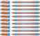 Schneider Slider Memo XB Extra Broad Ballpoint Pen 14 mm Light Blue Barrel Orange Ink Box of 10 Pens 150206
