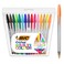 BIC Cristal Multicolour Ballpoint Pens With Wide Tip 16mm Pens For Colourful Writing In Assorted Colours Pack Of 15