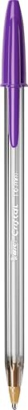 BIC Cristal Multicolour Ballpoint Pens With Wide Tip 16mm Pens For Colourful Writing In Assorted Colours Pack Of 15