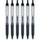 Pilot Precise V7 RT Refillable Retractable Liquid Ink Rollerball Pens Black Ink Pens Fine Point 07 mm 6Pack Ideal for School Journaling and Office Writing