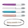 BIC 4 Colours Rose Gold Pen Multi Coloured Pens All In One Retractable Ballpoint Pen Medium 10mm Green Blue Red Black 5 Pens Per Pack 1 Pack