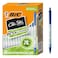 BIC Ecolutions Clic Stic Blue Ballpoint Pens Medium Point 10mm 48Count Pack Retractable Ball Point Pens Made from 78 Recycled Plastic