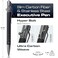 BASTION Carbon Fiber Stainless Steel Bolt Action HyperBolt Pen Lightweight CNC EDC Writing Tool Refillable Premium Everyday Carry Gift Pen Slim