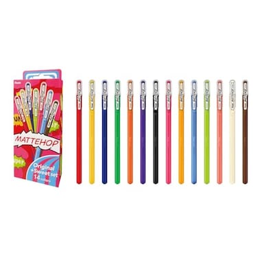 Pentel Matte Hop Original Sweet Color Ballpoint Pen 14 Colors K110V14ST