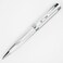 Conklin Herringbone Signature Ballpoint Pen Silver with Chrome Trim Intricate Engraved Design Refillable for Longevity Elegant Gift for Professionals and Writing Enthusiasts
