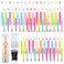 DASTTUIS 150 Pieces DIY Beadable Pen Kit 50 Plastic Ballpoint Pens with Refills Bags School Supplies Office Accessories Decorative Items for Students Teachers Sweet
