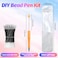 DASTTUIS 150 Pieces DIY Beadable Pen Kit 50 Plastic Ballpoint Pens with Refills Bags School Supplies Office Accessories Decorative Items for Students Teachers Sweet