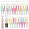 DASTTUIS 150 Pieces DIY Beadable Pen Kit 50 Plastic Ballpoint Pens with Refills Bags School Supplies Office Accessories Decorative Items for Students Teachers Sweet