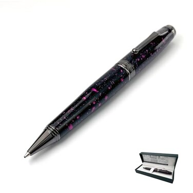 Monteverde USA Invincia Vega Ballpoint Pen Starlight Purple Multicolor Plated Finish EyeCatching Writing Instrument
