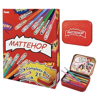 Pentel Ballpoint Pen Color Matte Hop Complete Set 21 Colors K110V21ST