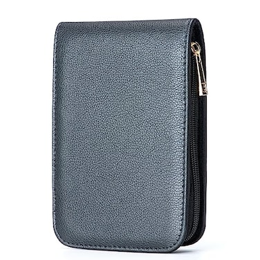 Lanxivi Fountain Pen Roller Pen Pu Leather Case for 12 Pens Black