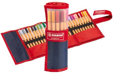 STABILO point 88 Fineliner Rollerset of 25 Assorted colors