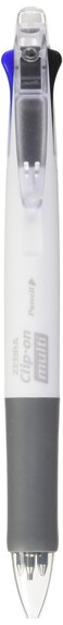 Zebra Technologies Zebra ClipOn Multi Color Multifunctional Pen White Barrel B4SA1W